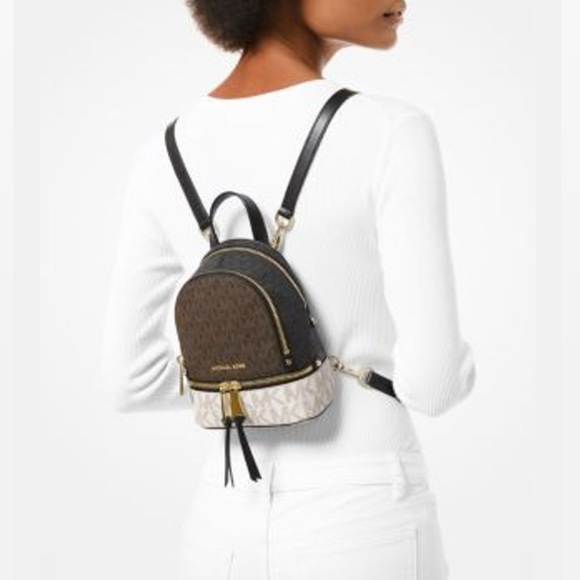 Michael Kors Mini Rhea Backpack - Picture 4 of 5